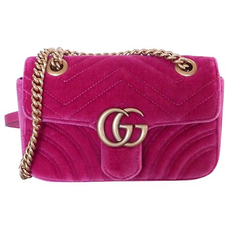 gucci tasche samt pink